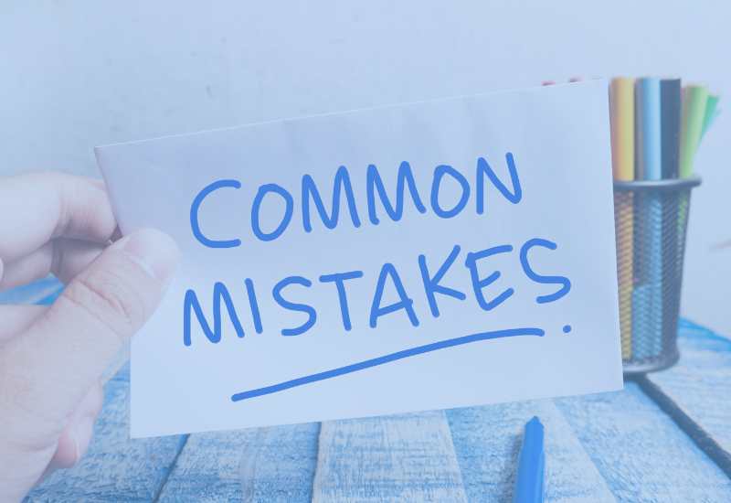 The 5 most common mistakes made by sellers